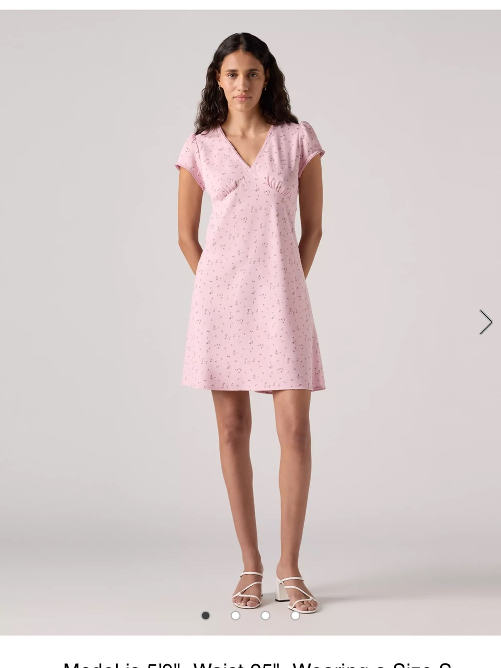 Levi’s MYLA SHORT SLEEVE DRESS Size M NWT Purple - Picture 5 of 6